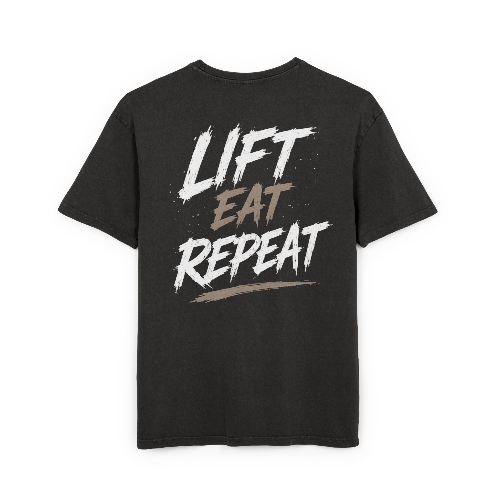 Heavy Oversized Lift, Eat, Repeat Tee