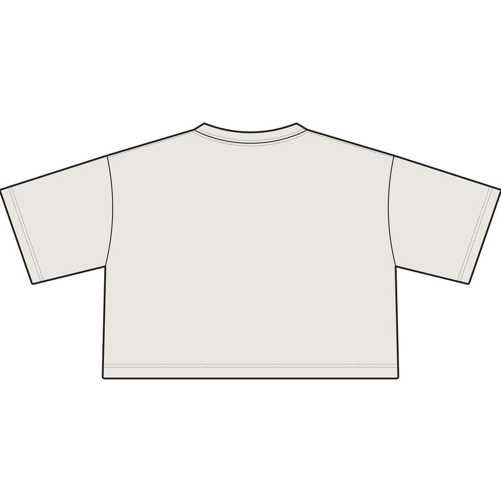 Cropped Tee - Faded Bone