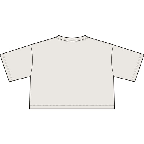 Cropped Tee - Faded Bone