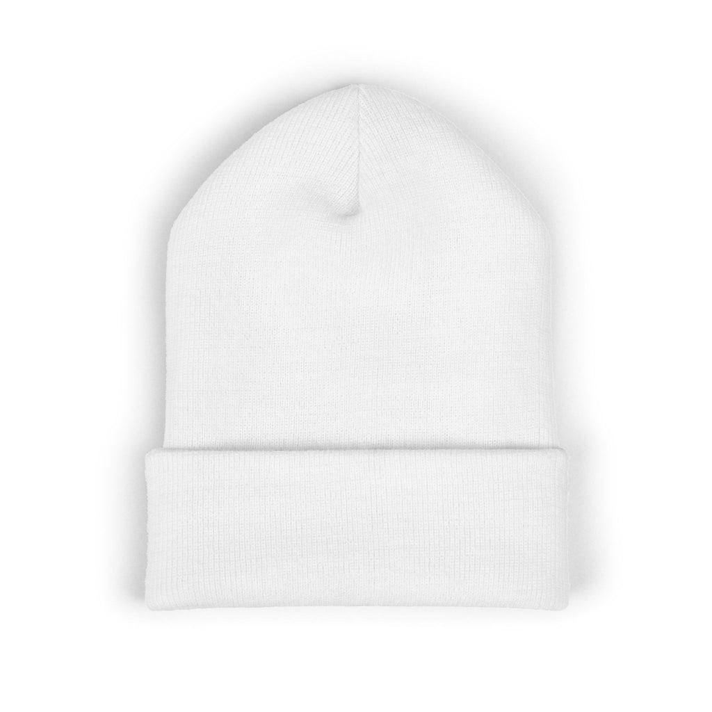 Cuffed Beanie - White (Embroidery)